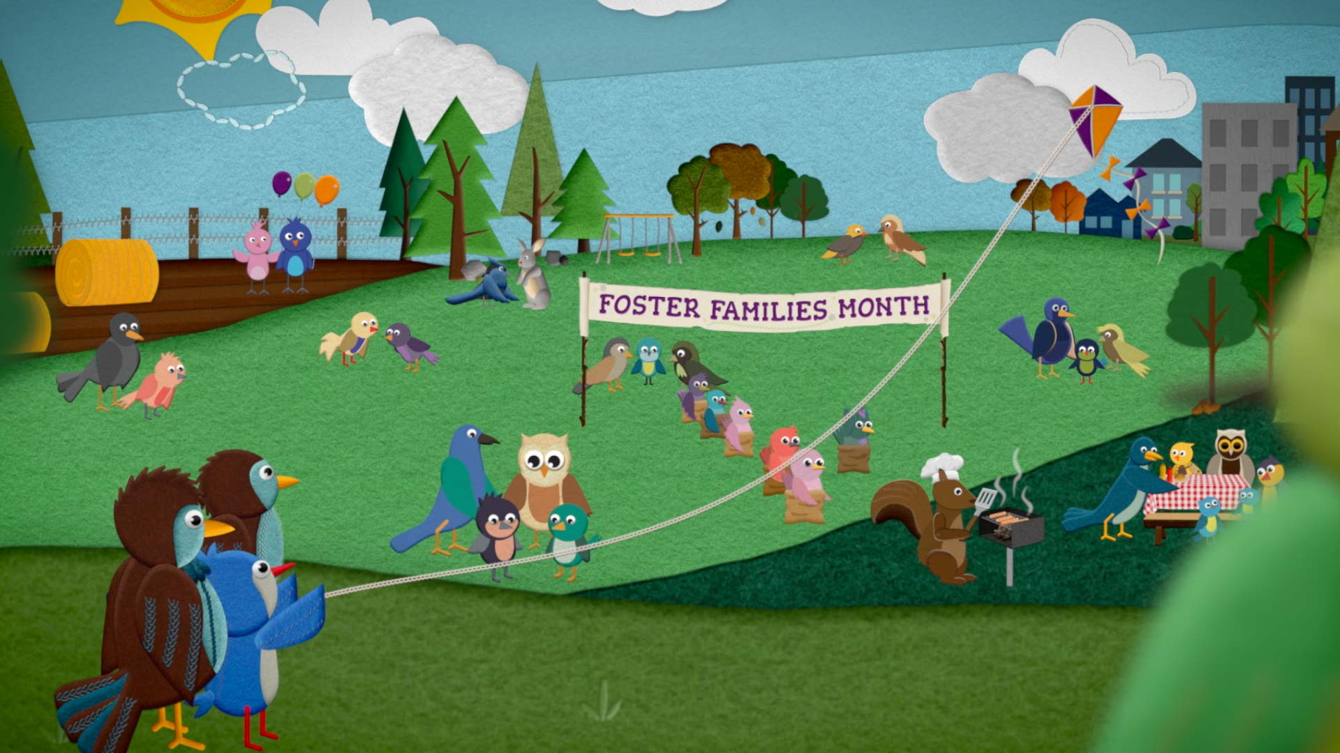 Saskatchewan Foster Families Association, Animation, October is Foster Families Month!, Portfolio Image, Join us in celebrating the important contributions of foster parents and caregivers across the province.