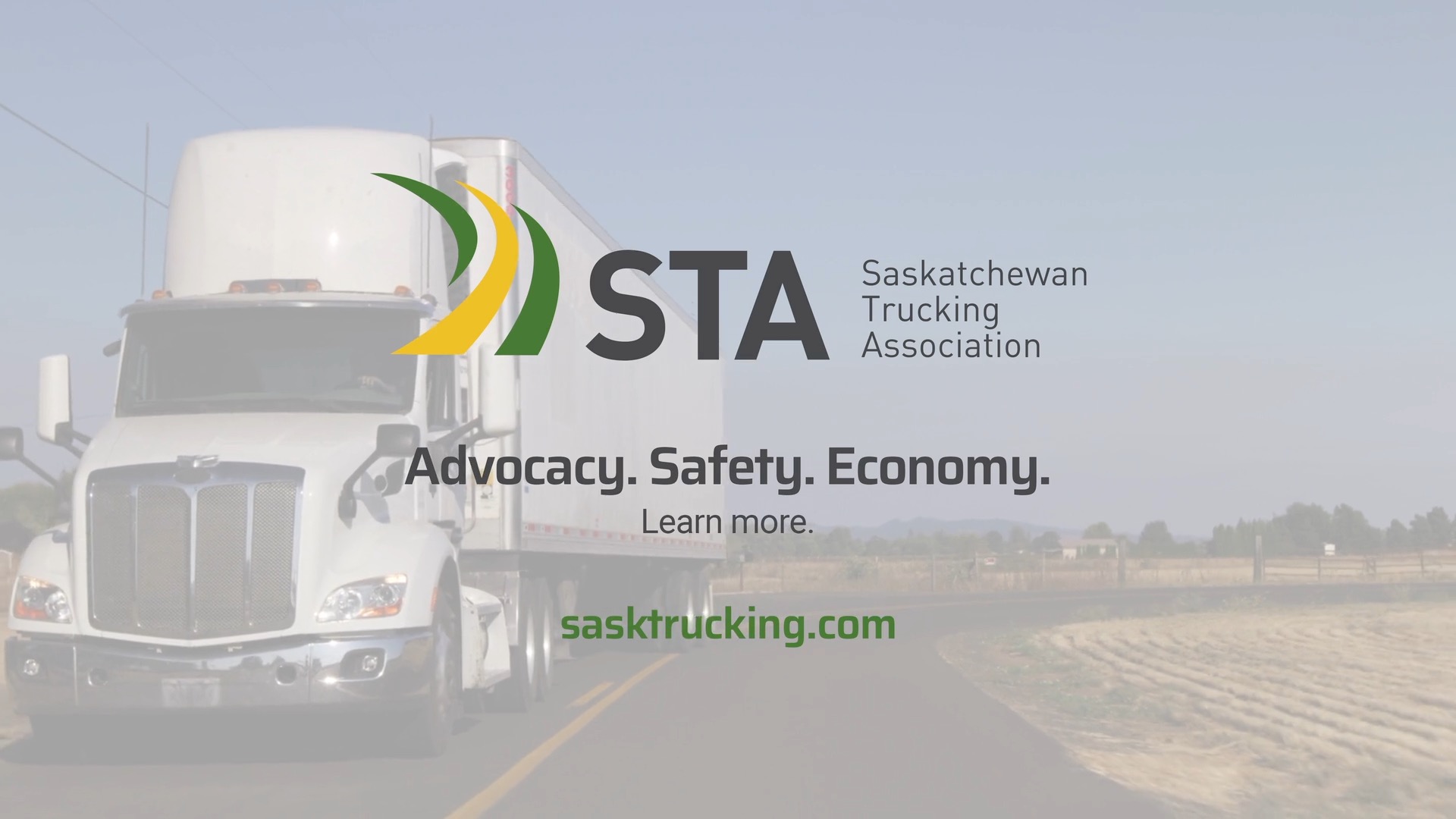 Saskatchewan Trucking Association, Video, Public Service Announcement - Promo, Portfolio Image, 