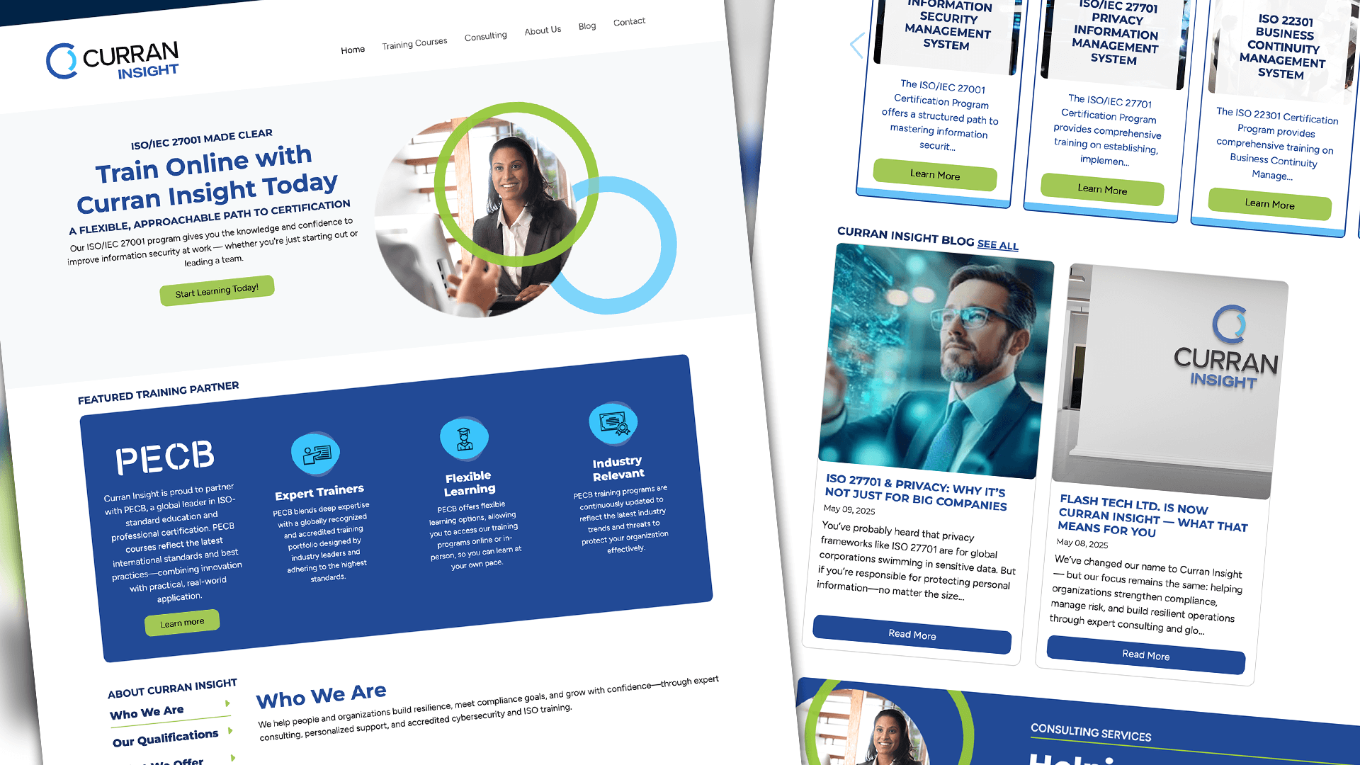 Amplify Digital Marketing Corporation, Curran Insight, Website, A Smarter Site for Smarter Standards, Portfolio Image, Curran Insight, Website, A Smarter Site for Smarter Standards, Portfolio Image,