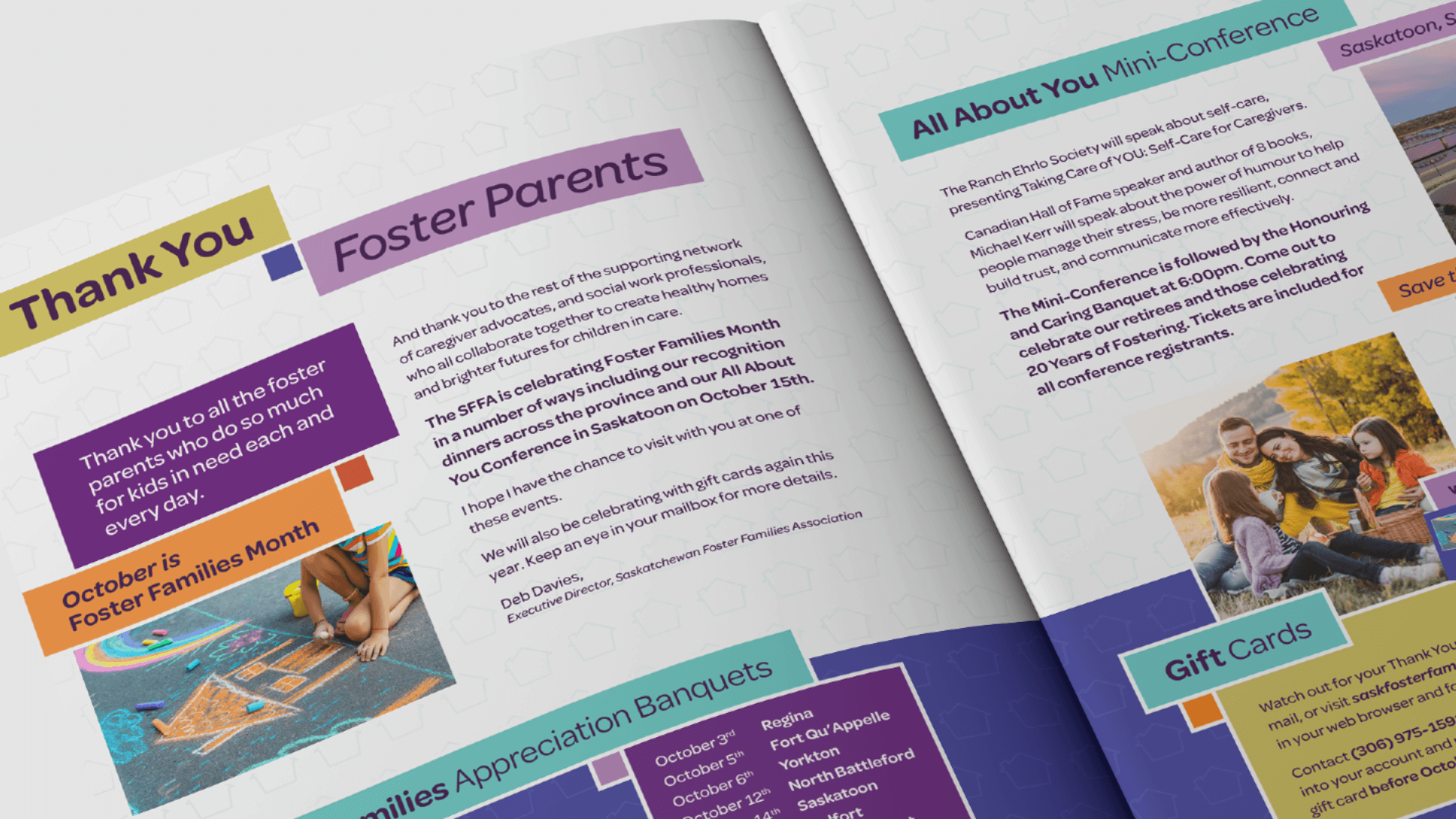 Saskatchewan Foster Families Association, Design, Foster Families Advisor Ad, Portfolio Image, 