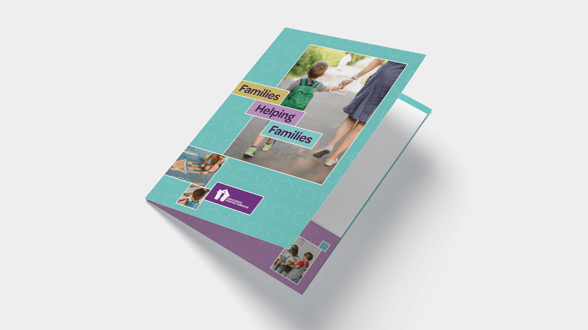 Saskatchewan Foster Families Association, Design, SFFA Brochure, Presentation Folder, Portfolio Image, 